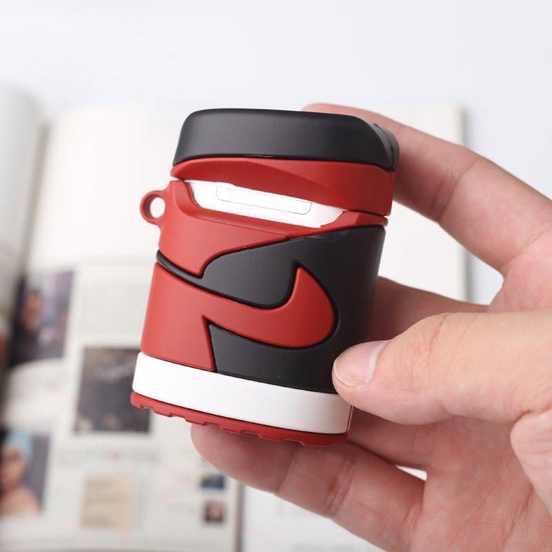 AJ 1 'Banned' 'Shadow' Shaped Airpods Case - Sneakers Passion
