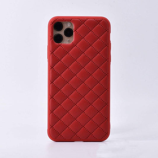 Leather Lattice Pattern iPhone Case - Sneakers Passion