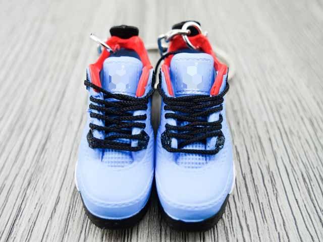 Mini sneaker keychain 3D AJ 4 x Travis - Cactus J - Sneakers Passion