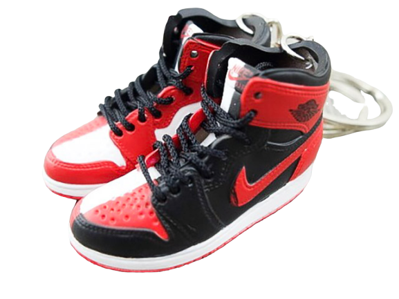 Mini sneaker keychain 3D Air Jordan 1 - Homage To Home - Sneakers Passion