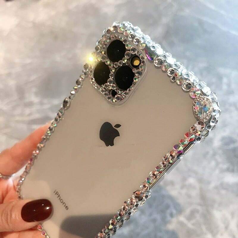 Bling Rhinestone Clear iPhone Case - Sneakers Passion
