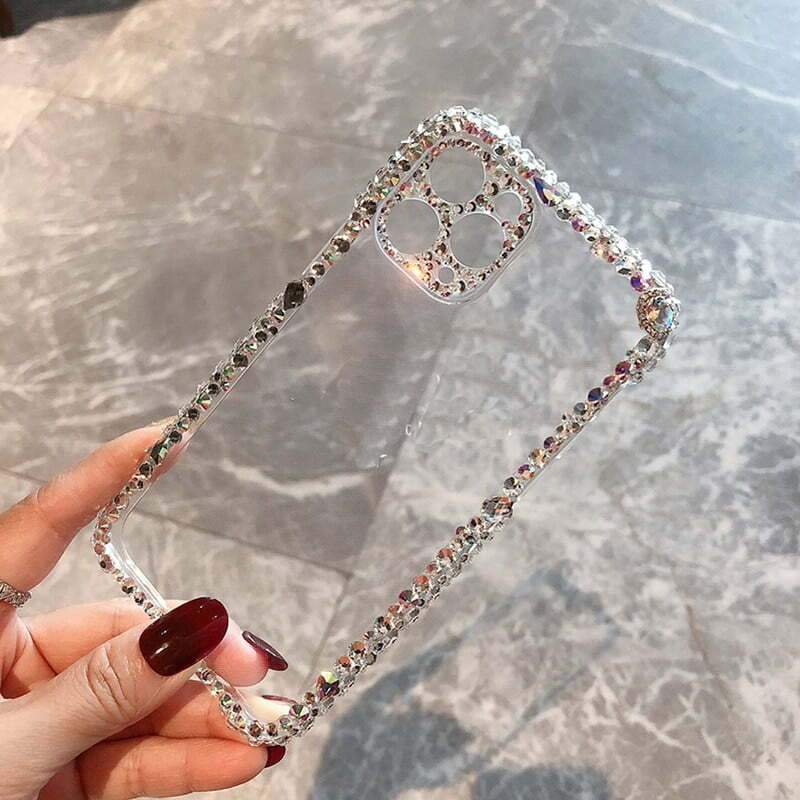 Bling Rhinestone Clear iPhone Case - Sneakers Passion