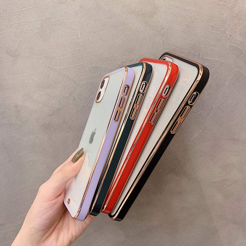 Square Electro Plated iPhone Case - Sneakers Passion
