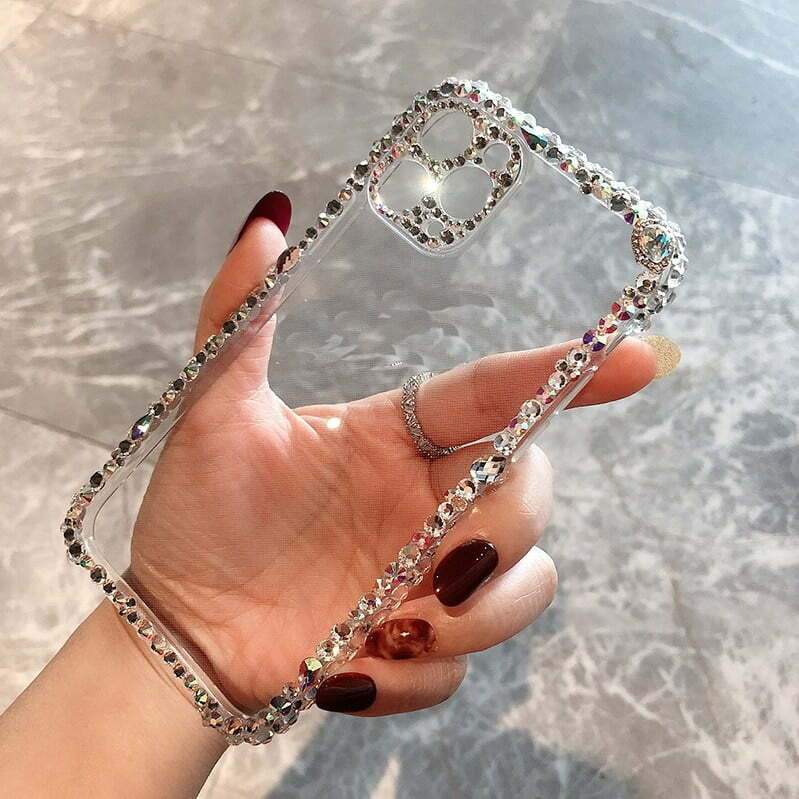 Bling Rhinestone Clear iPhone Case - Sneakers Passion