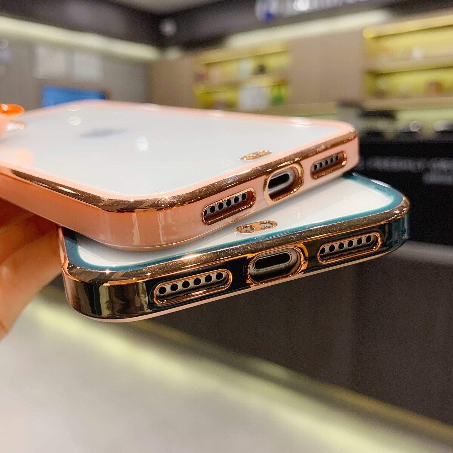 Square Electro Plated iPhone Case - Sneakers Passion