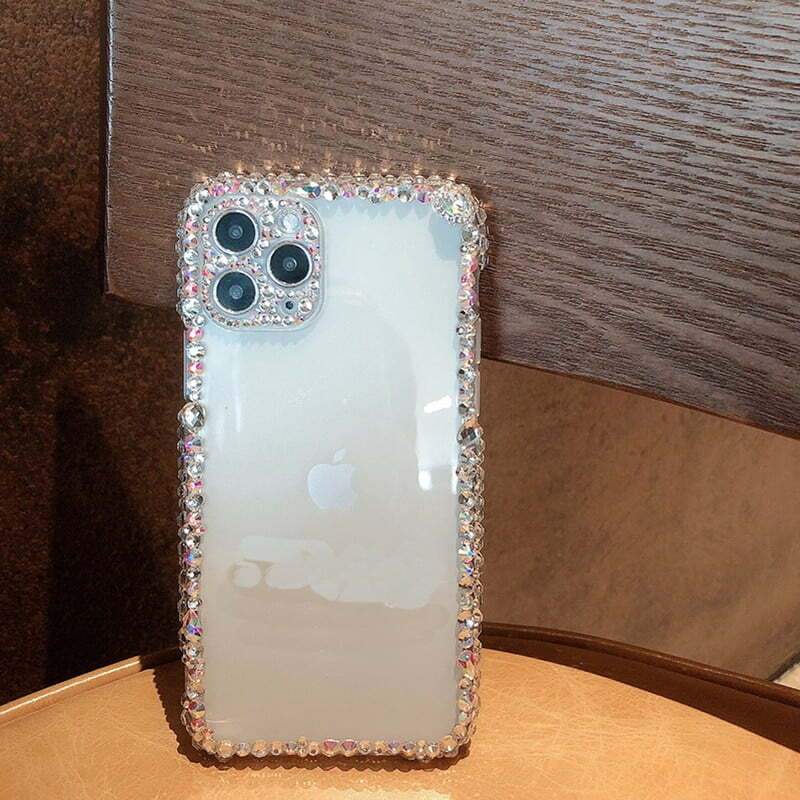 Bling Rhinestone Clear iPhone Case - Sneakers Passion