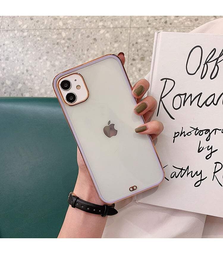 Square Electro Plated iPhone Case - Sneakers Passion