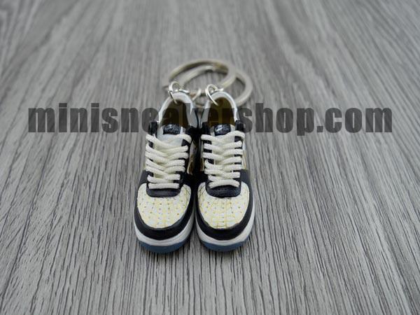 mini sneaker keychains Air Force One Mr Cartoon x Nike - Sneakers Passion