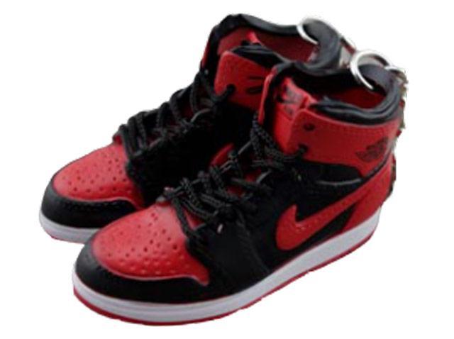 Mini sneaker keychain 3D Air Jordan 1 Bred - Sneakers Passion