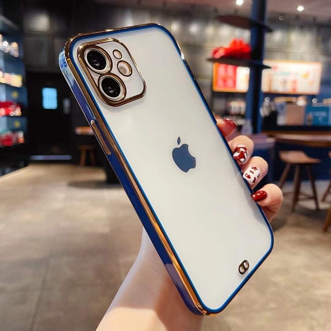 Square Electro Plated iPhone Case - Sneakers Passion