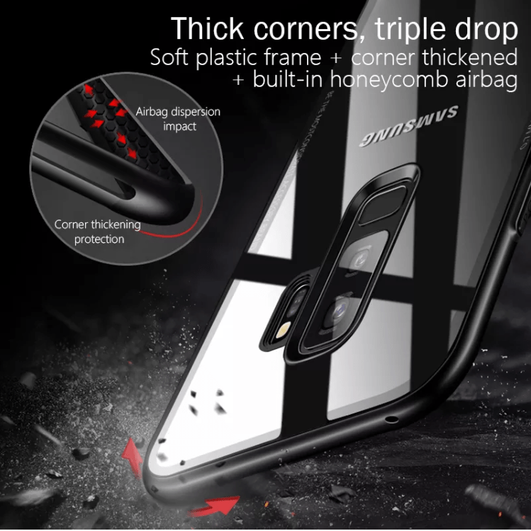 Protective Tempered Glass Back Case Cover for Galaxy S9 - Sneakers Passion