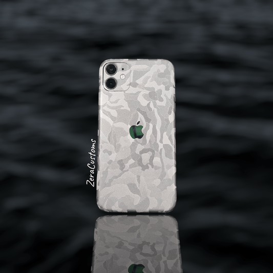 Silver Camo Mobile Skin and Wrap - All Brands & Models - Sneakers Passion