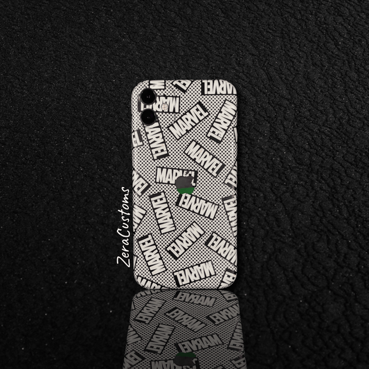 3D Superhero Text Mobile Skin and Wrap - All Brands & Models - Sneakers Passion