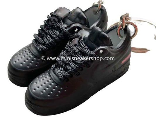 Mini 3D sneaker keychains Air Force 1 x SUP Black - Sneakers Passion