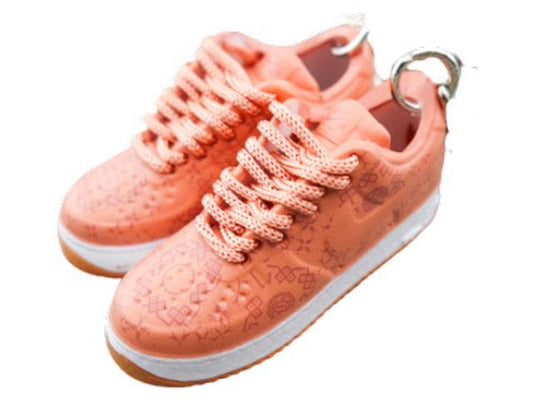 Mini 3D sneaker keychains Air Force 1 x CLOT - Pink Gum - Sneakers Passion