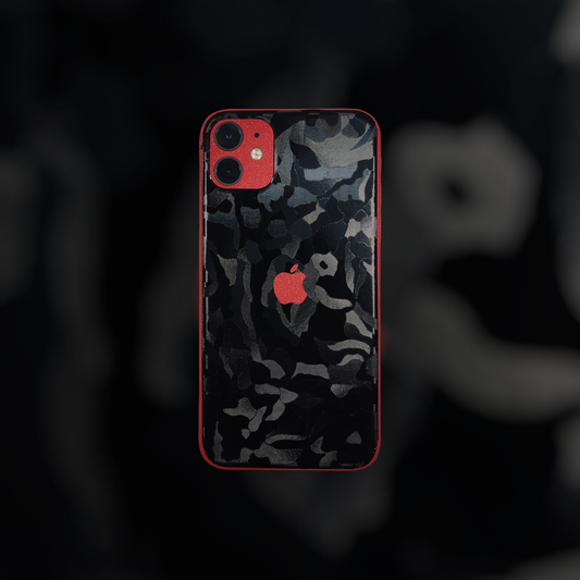 Black Red Camo Mobile Skin and Wrap - All Brands & Models - Sneakers Passion