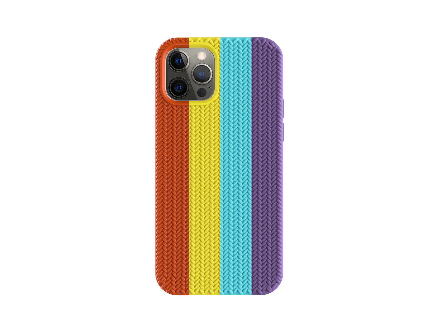 Braided Rainbow Silicon iPhone Case - Sneakers Passion