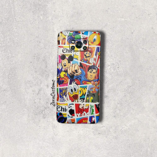 Comic Characters Mobile Skin and Wrap - All Brands & Models - Sneakers Passion
