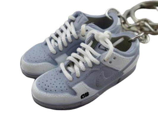 mini sneaker keychains Dunk Low Pro SB-  Alphanumeric (GREY) - Sneakers Passion