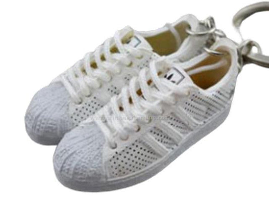 mini 3D sneaker keychains Superstar white weaves (2005) - Sneakers Passion