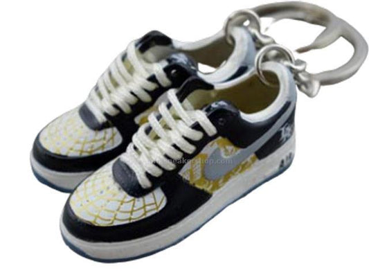 mini sneaker keychains Air Force One Mr Cartoon x Nike - Sneakers Passion