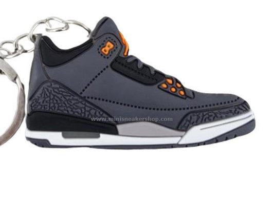 Flat Silicon AJ 3  keychain - Fear - Sneakers Passion