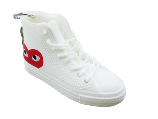 Mini sneaker keychain 3D Converse CDG - White - Sneakers Passion