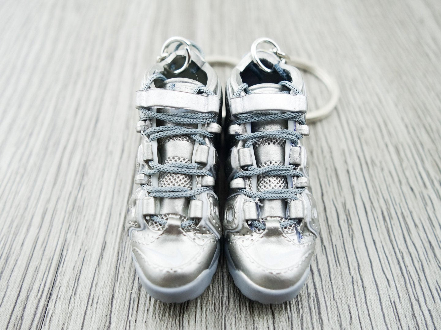 Mini 3D sneaker keychains Air Up Tempo  - SILVER - Sneakers Passion
