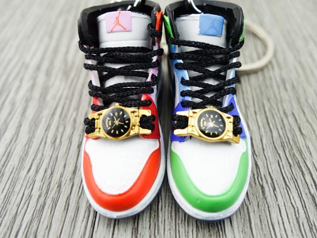 Mini sneaker keychain 3D Air Jordan 1 x Melody Ehsani - Sneakers Passion