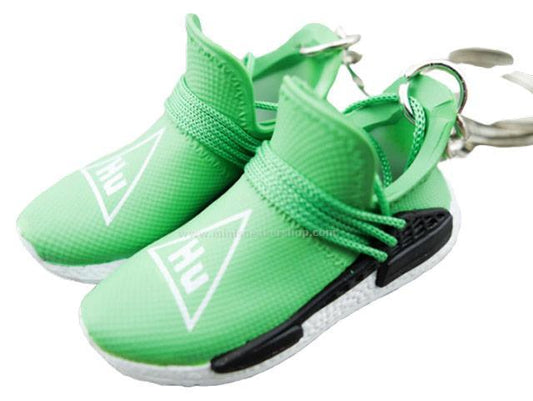 Mini sneaker keychain 3D Pharrell  - Human Race - Green - Sneakers Passion