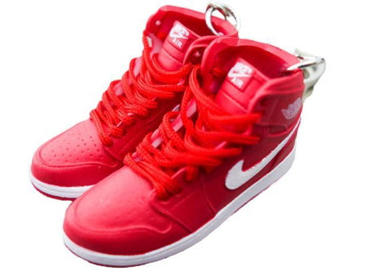 Mini sneaker keychain 3D Air Jordan 1 - OG Gym Red HQ - Sneakers Passion