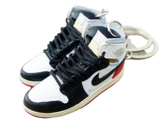 Mini sneaker keychain 3D Air Jordan 1 - High Union Los Angeles Black Toe - Sneakers Passion
