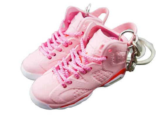 Mini Sneaker Keychains AJ6 Aleali May - Millenium Pink - Sneakers Passion