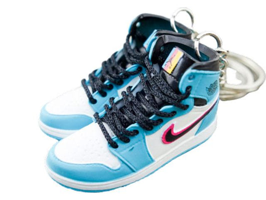 Mini sneaker keychain 3D Air Jordan 1 - South Beach HQ - Sneakers Passion