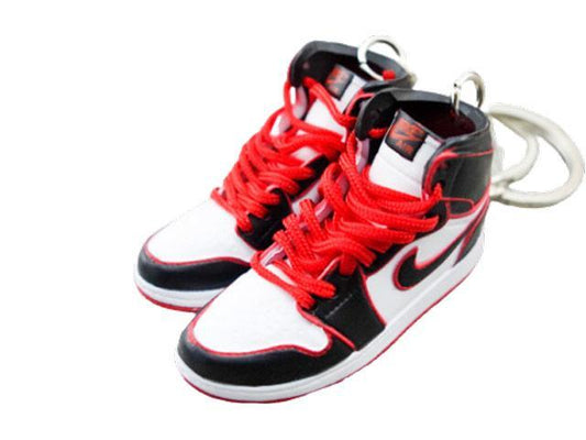 Mini sneaker keychain 3D Air Jordan 1 - High Bloodline - Sneakers Passion