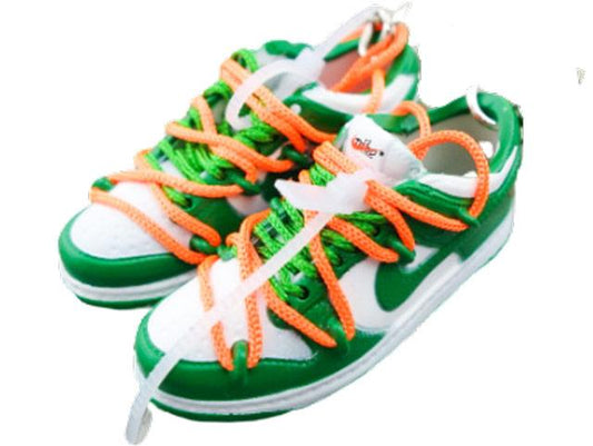 Mini sneaker keychain 3D  Dunk Low OW - Pine Green - Sneakers Passion