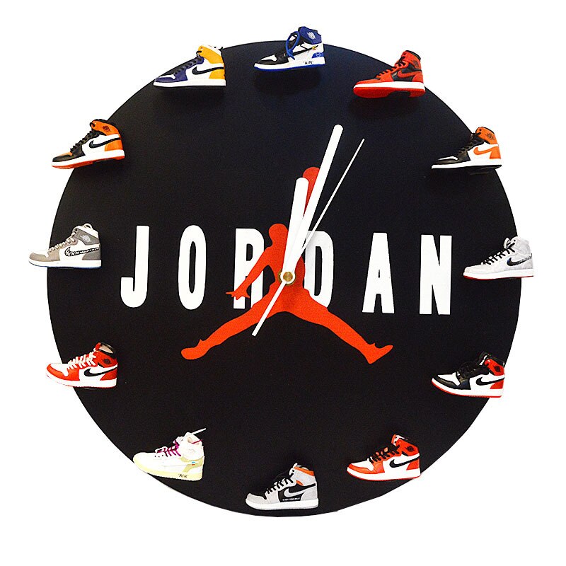 3D Wall Clock Sneakers AJ1 First generation 1 / Wooden or Iron - Sneakers Passion