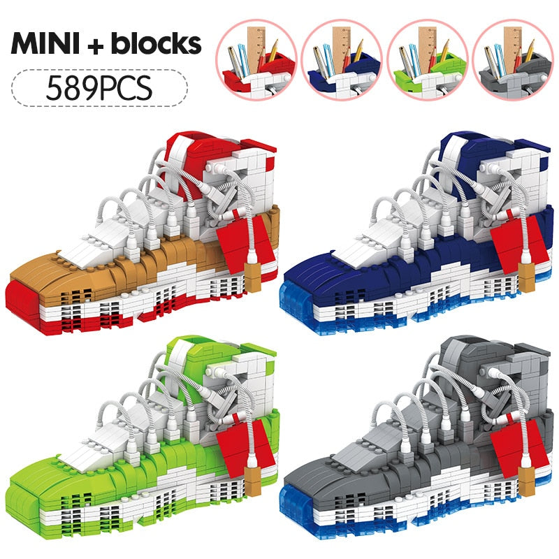 Mini Sneakers 3D Block Pencil-Box - AJ 11 - 589 PCS - Sneakers Passion