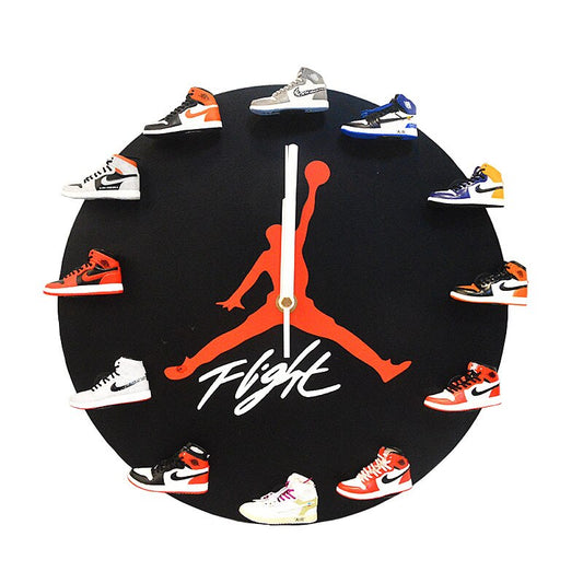 3D Wall Clock Sneakers AJ1 First generation / Wooden or Iron - Sneakers Passion