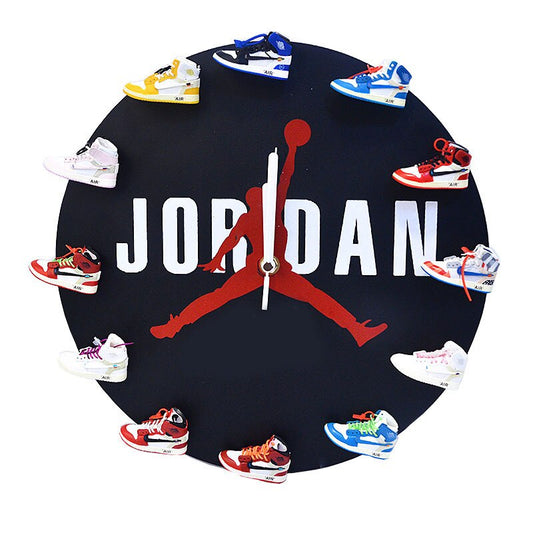 3D Wall Clock Sneakers AJ1 OW Series 1 / Wooden or Iron - Sneakers Passion