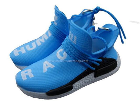Mini sneaker keychain 3D  Pharrell - Human Race - Blue - Sneakers Passion