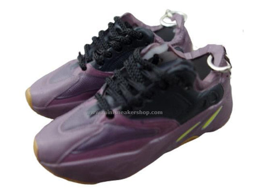 Mini Sneaker Keychains YZY 700 - MAUVE with black laces - Sneakers Passion