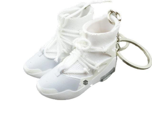 Mini 3D sneaker keychains FEAR OF G. White - Sneakers Passion