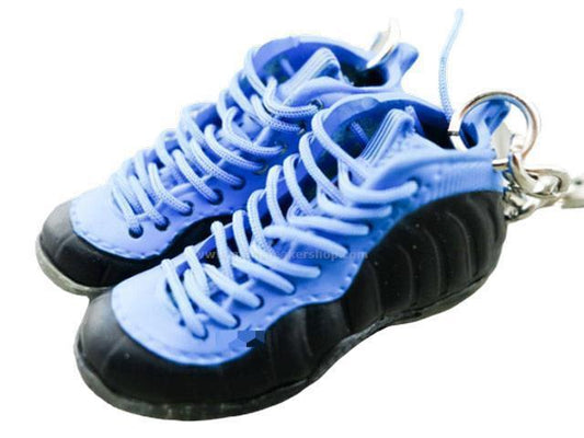 Mini sneaker keychain 3D Foam - Blue/Black - Sneakers Passion