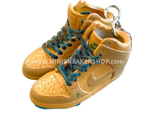 Mini sneaker keychain 3D Dunk Hi - Lucky - Sneakers Passion