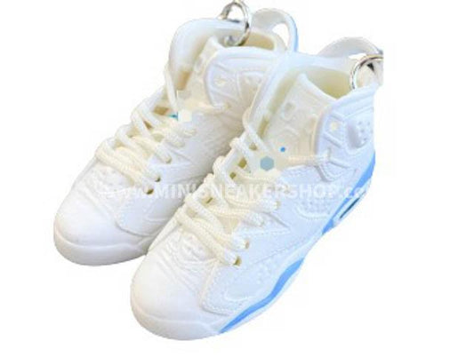 Mini Sneaker Keychains AJ 6 - Carolina - Sneakers Passion