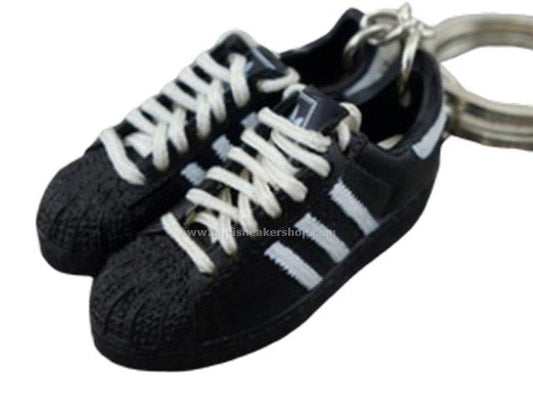 mini 3D sneaker keychains  Superstar Black and White - Sneakers Passion