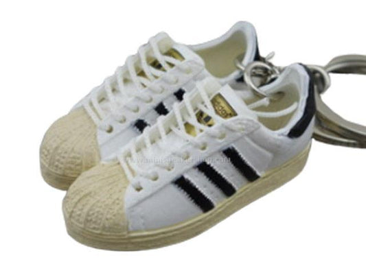 mini 3D sneaker keychains  Superstar OG Black White - Sneakers Passion