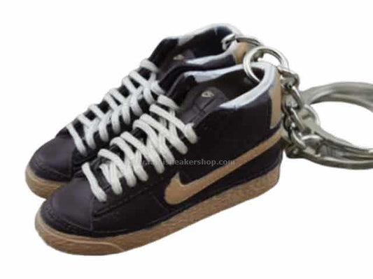 mini 3D sneaker keychains Blazer - Brown/Beige - Sneakers Passion