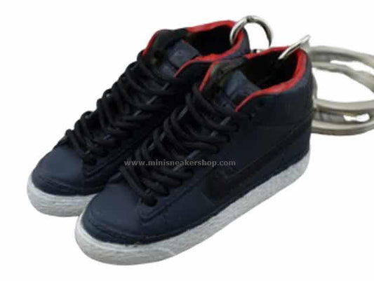 mini 3D sneaker keychains  Blazer - Black/Red - Sneakers Passion